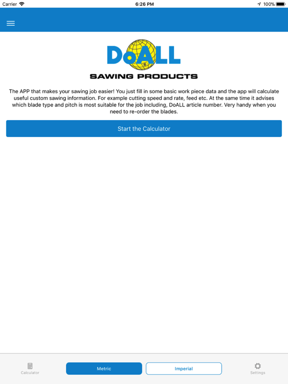 Screenshot #4 pour DoALL band saw calculator