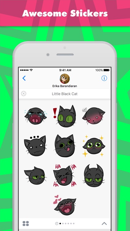 Little Black Cat stickers