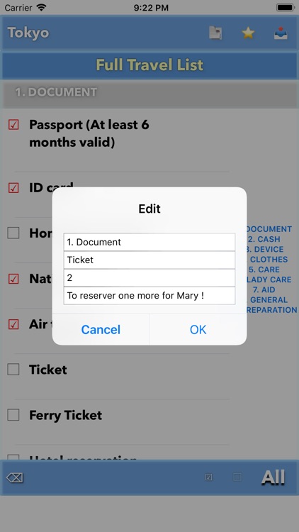 Travel Lists screenshot-4