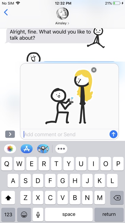 Stick Man Stickers Pack