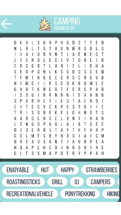 Image of Camping Fun - Word Search