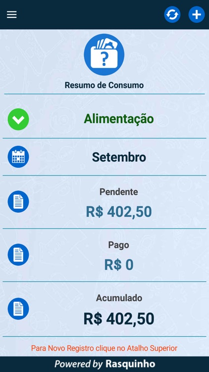 Alimentar - Meus Gastos