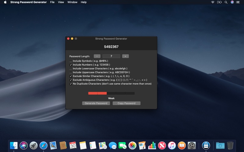 strong password generator iphone screenshot 2