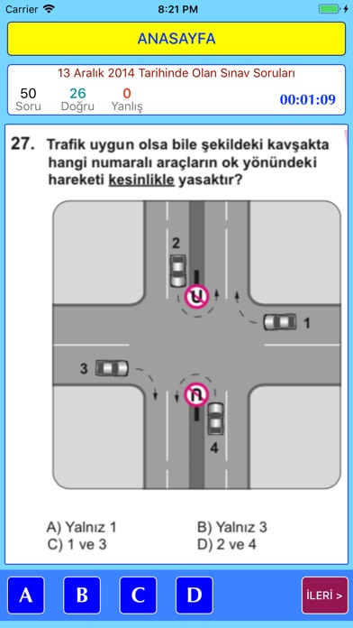 Ehliyet 2018 Çıkmış Sorular screenshot 2