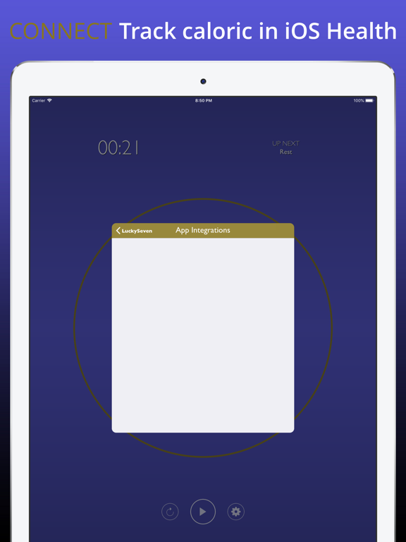 Lucky Seven 7-Minute Workout iPad screenshot 4 - Health & Fitness app
