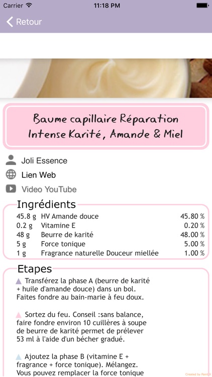 Cosmetiques Homemade