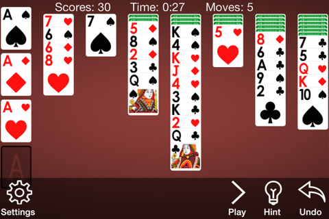 A¹ Yukon Solitaire Card Game screenshot 4