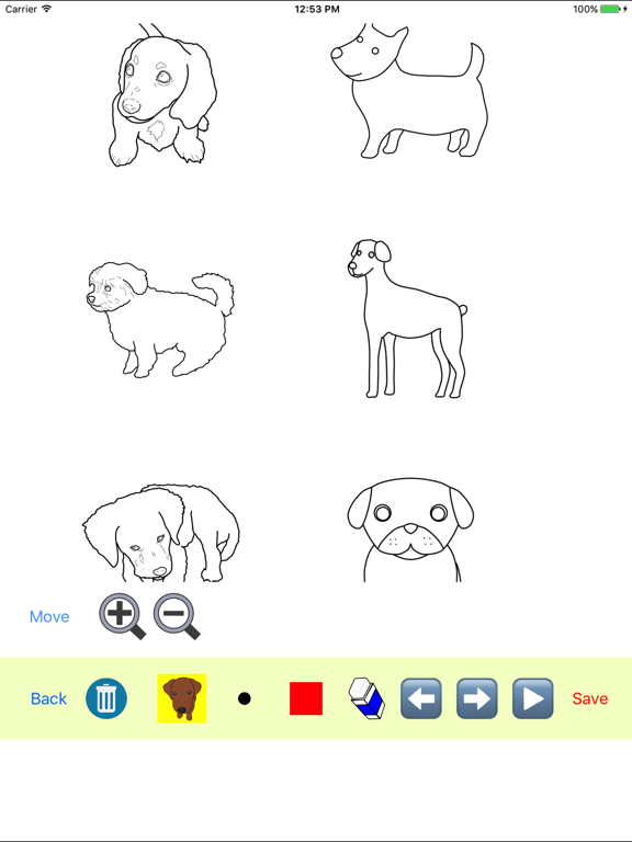 Screenshot #6 pour Puppy Dog Moves Coloring Book