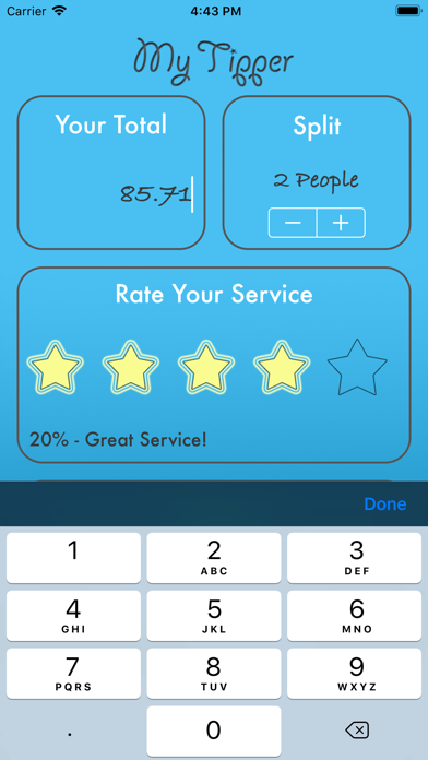 Screenshot #1 pour My-Tipper