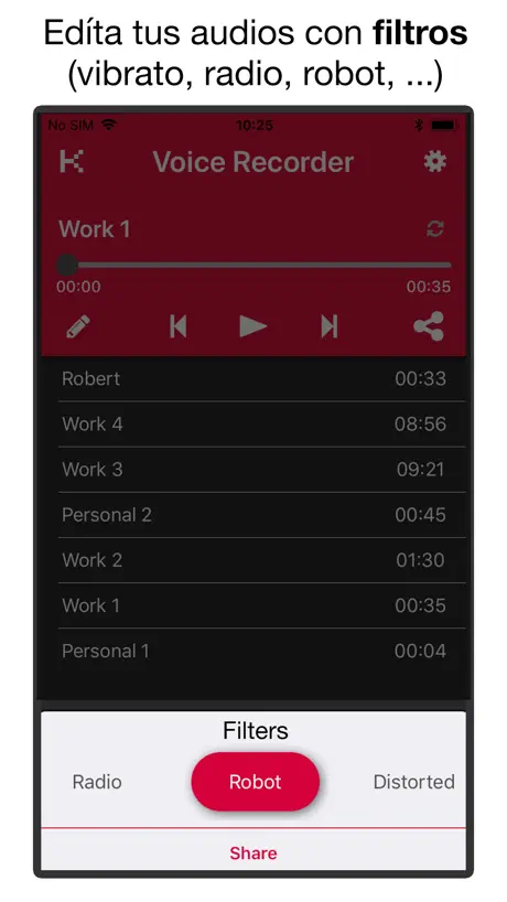 Grabadora de Voz y Audio PRO
