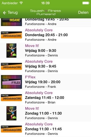 Squash & Fitness Purmerend screenshot 2