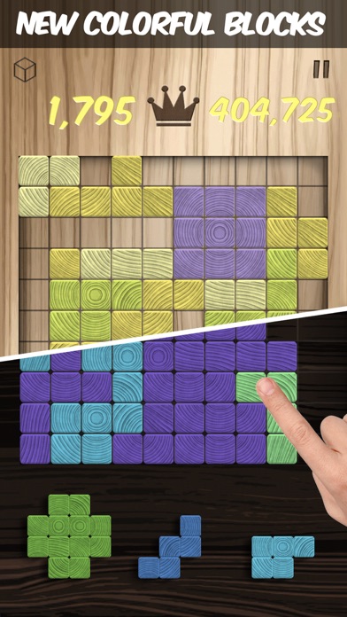 Screenshot #3 pour Woodblox - Wood Block Puzzle