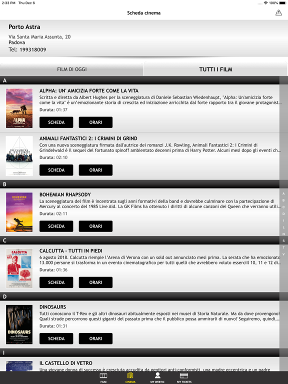Screenshot #5 pour Webtic Porto Astra Cinema