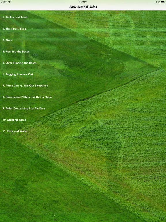 Screenshot #5 pour Baseball Rules