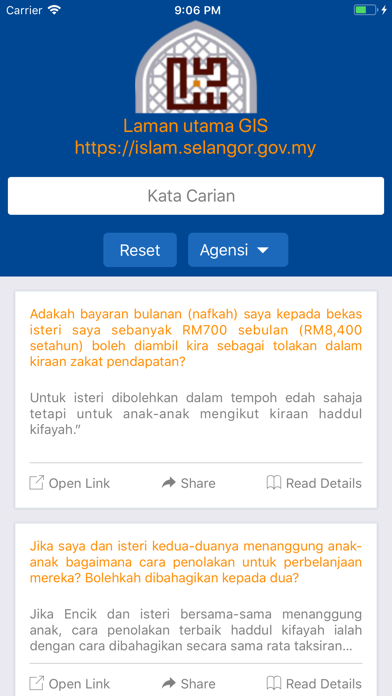 Soal Jawab Agama GIS app screenshot