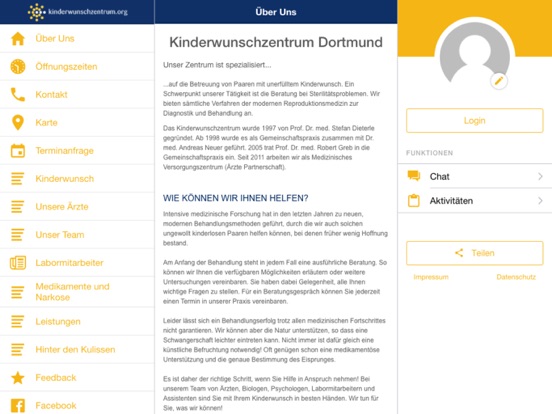 Screenshot #4 pour Kinderwunschzentrum Dortmund