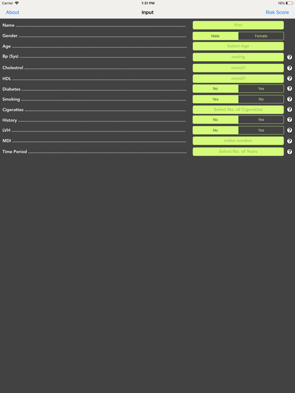 Screenshot #5 pour CardioRisk Calc