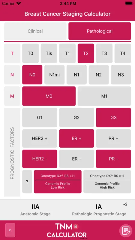 TNM8 Breast Cancer Calculator screenshot 5 of 5