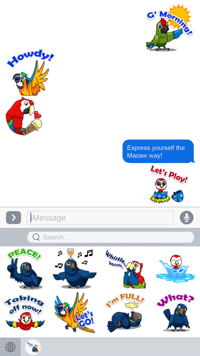 Screenshot #3 pour MacawMoji - Parrot Emojis