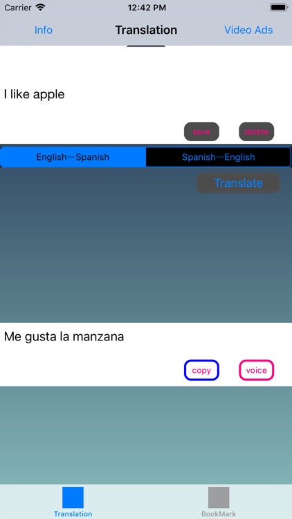 English to Spanish Translator,