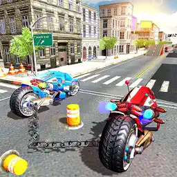 Chained Bikes 3D: Tron Rider app icon