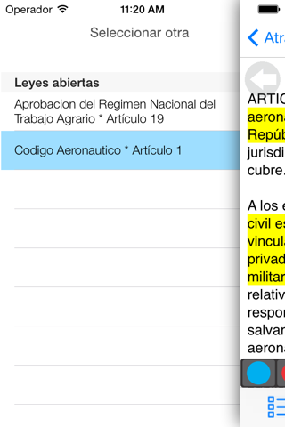 Legislación Argentina (Leyes) screenshot 4