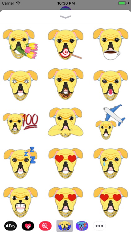 Blinged Out Yellow Bulldog