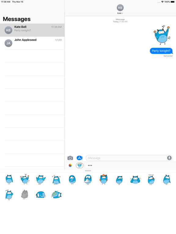 Screenshot #6 pour Friendly Owl Animated Sticker