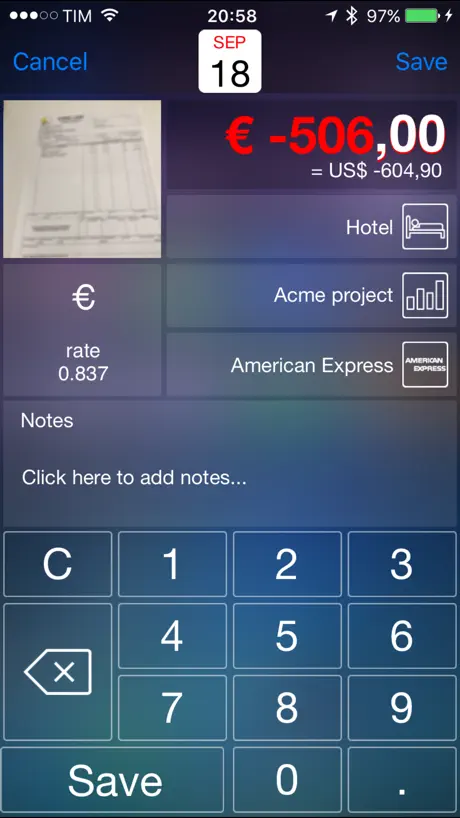 Live Expenses