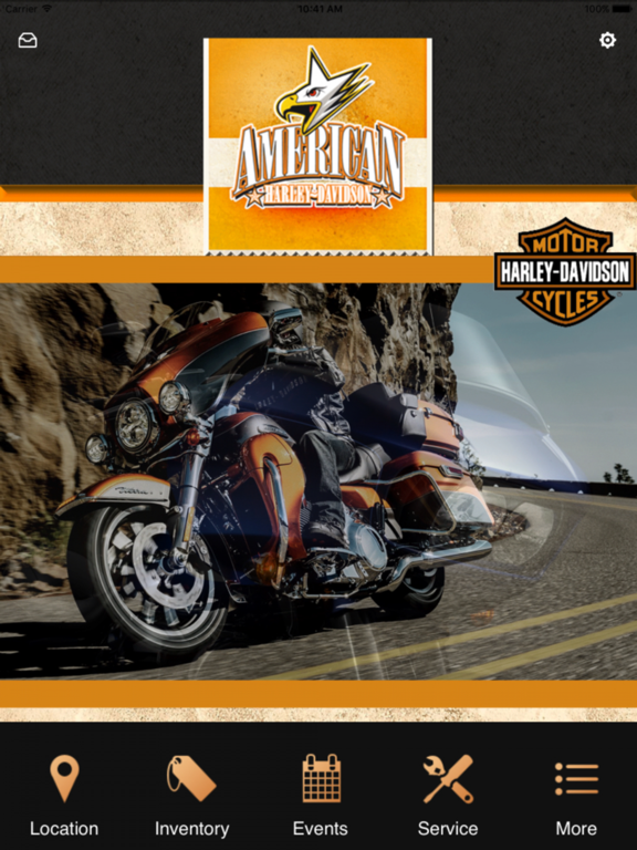 American Harley-Davidson iPad screenshot 1 - Business app