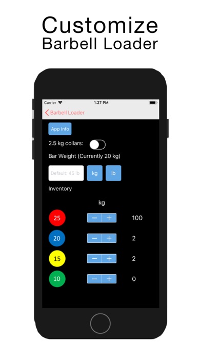 Barbell Loader and Calculator screenshot 3