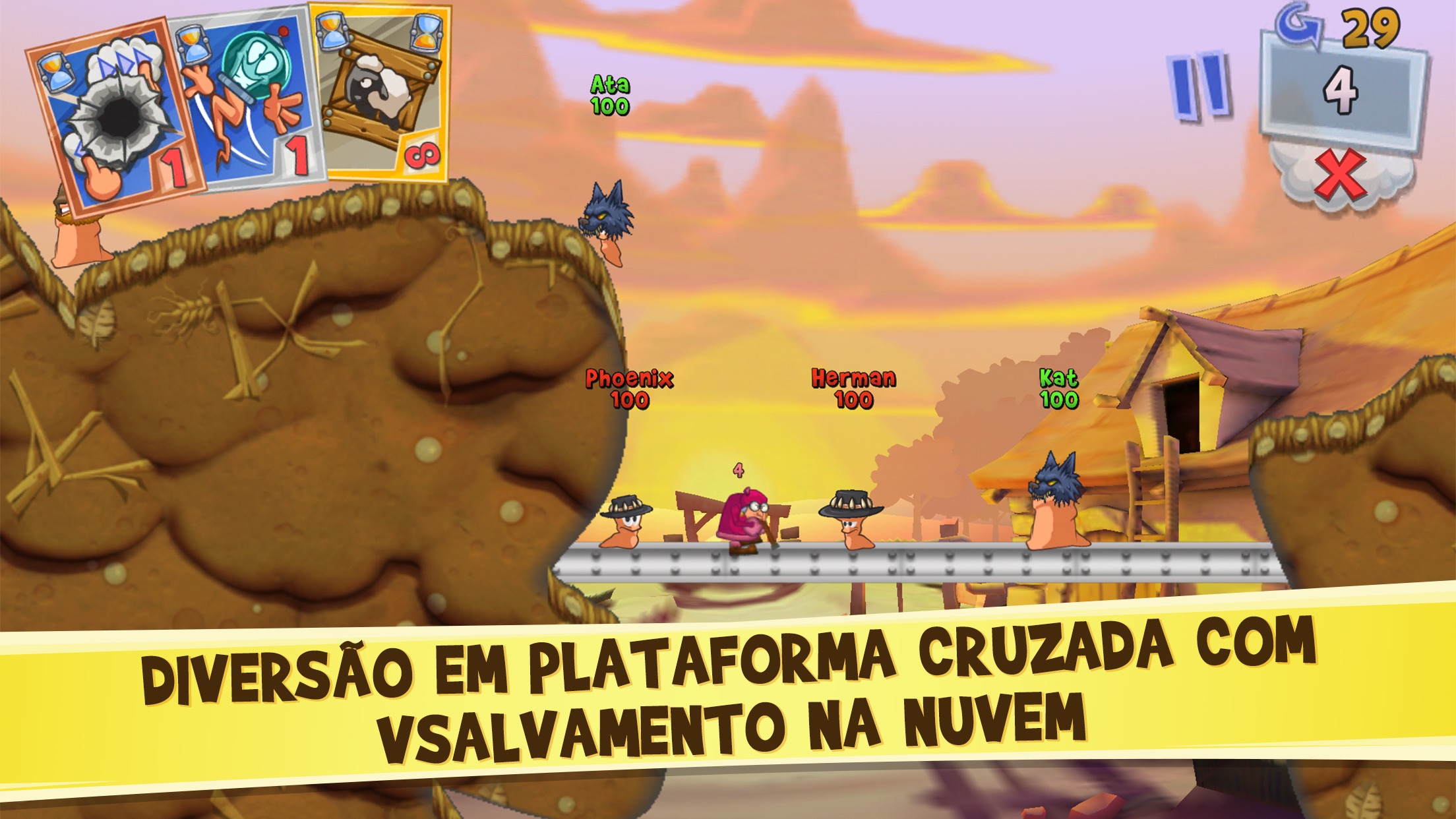 Screenshot do app Worms3