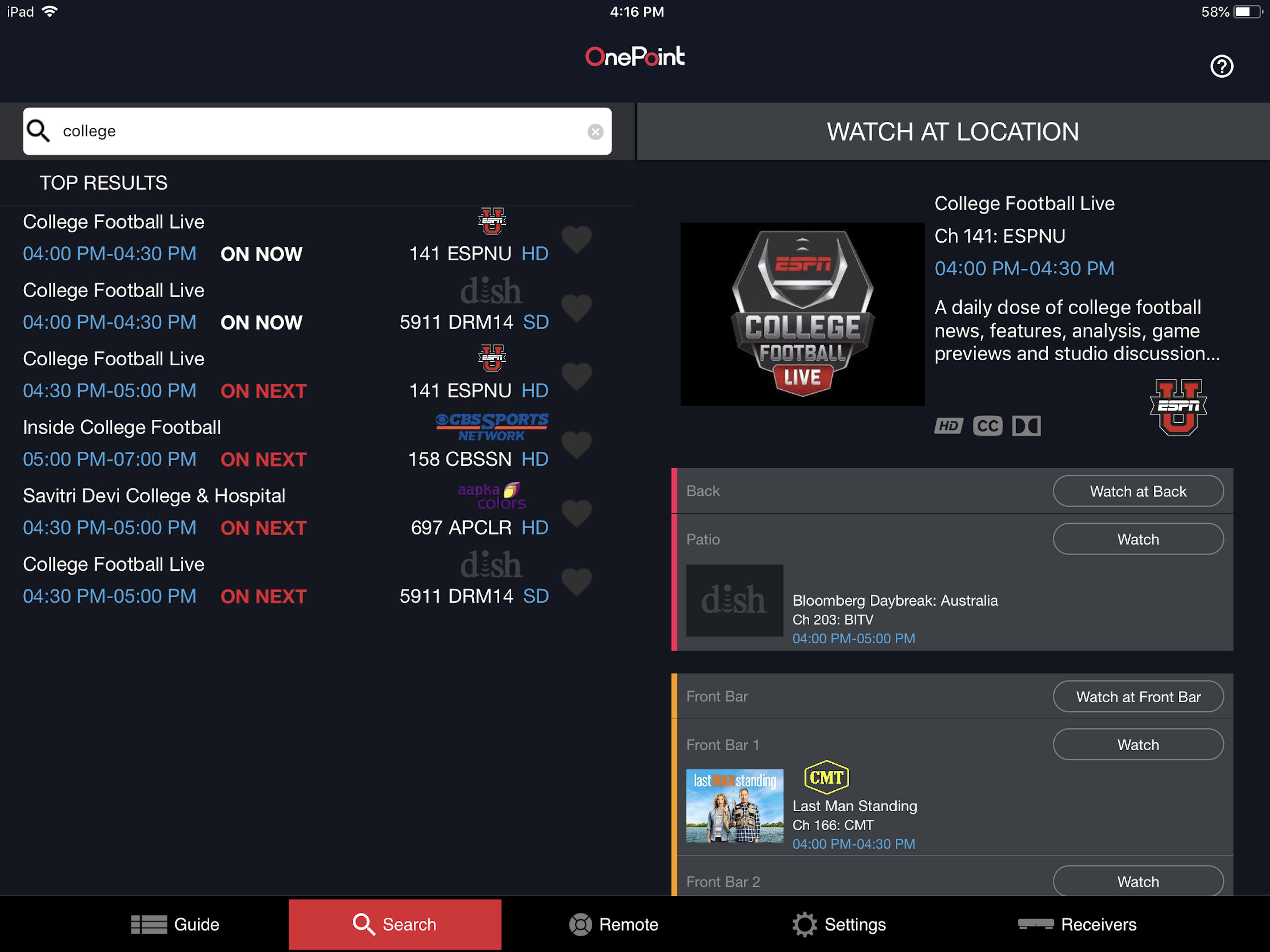 DISH OnePoint screenshot 5