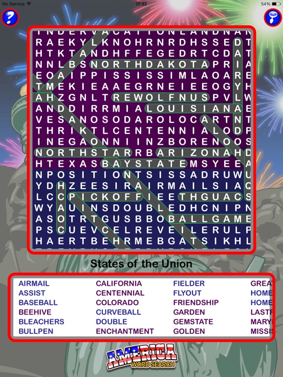 Screenshot #5 pour Epic America Word Search - giant USA wordsearch