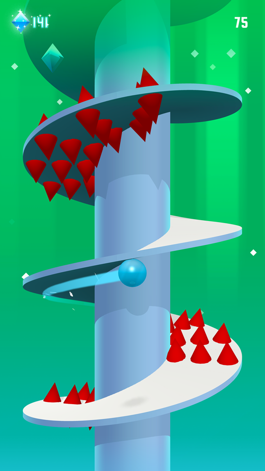 #2. Gravity Helix (iOS) 由: Full Fat Productions Ltd
