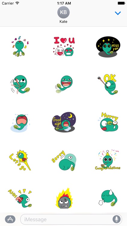 A Cute Tadpole Stickers Pack