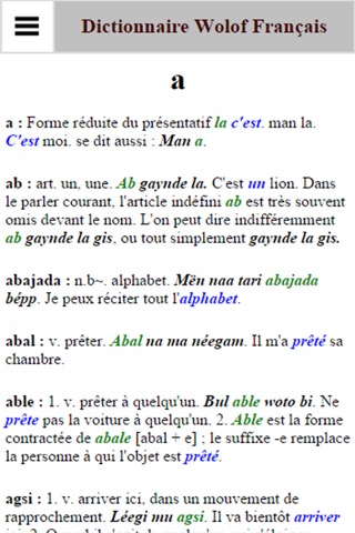 Dictionnaire Français Wolofのおすすめ画像4