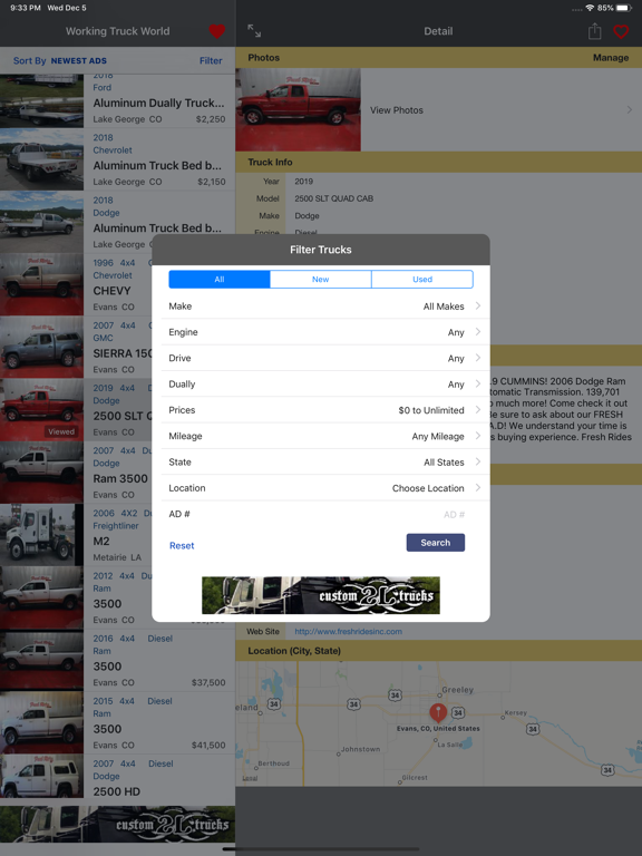 Working Truck World iPad screenshot 3 - Shopping app