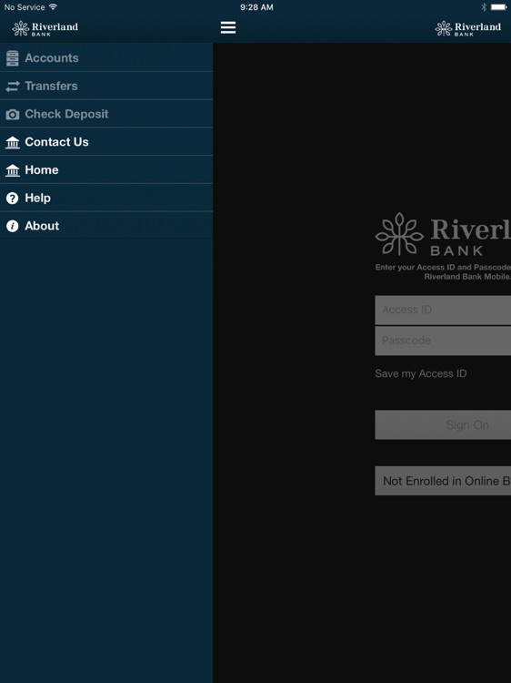 Riverland Bank iPad Version
