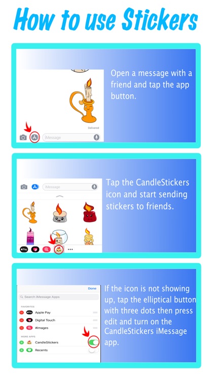 Candle Stickers