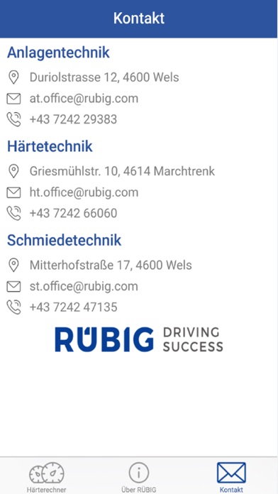 Rübig Härterechner screenshot 3