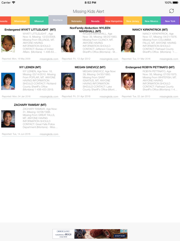 Screenshot #6 pour Missing Kids Alert