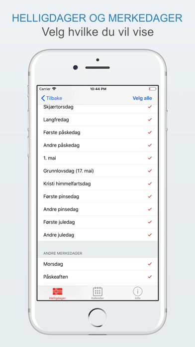 Norske Helligdager Screenshot