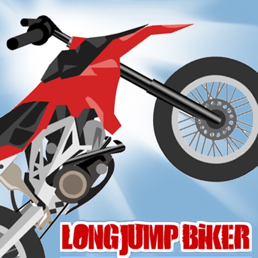 Long jump biker free icon