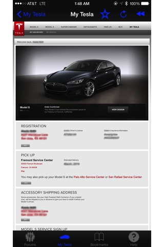 App For Tesla - náhled