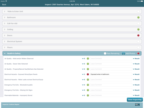 Screenshot #5 pour HDS Entry, Mobile Inspection