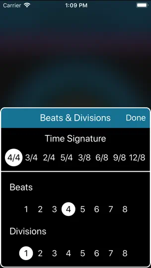 Captura de pantalla de Time Trainer Metronome en iPhone 3