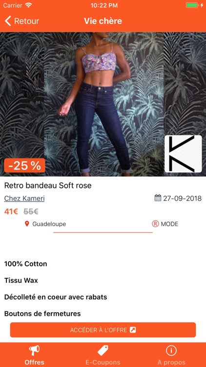 Vie Chère : Promos 100% DOM