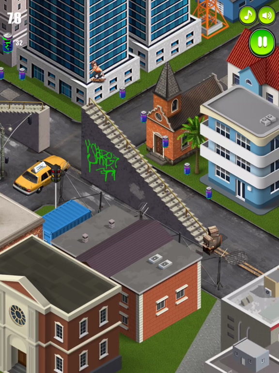 Grind City: Skateboard fun iPad screenshot