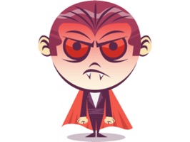 Funny Dracula stickers by KORCHO